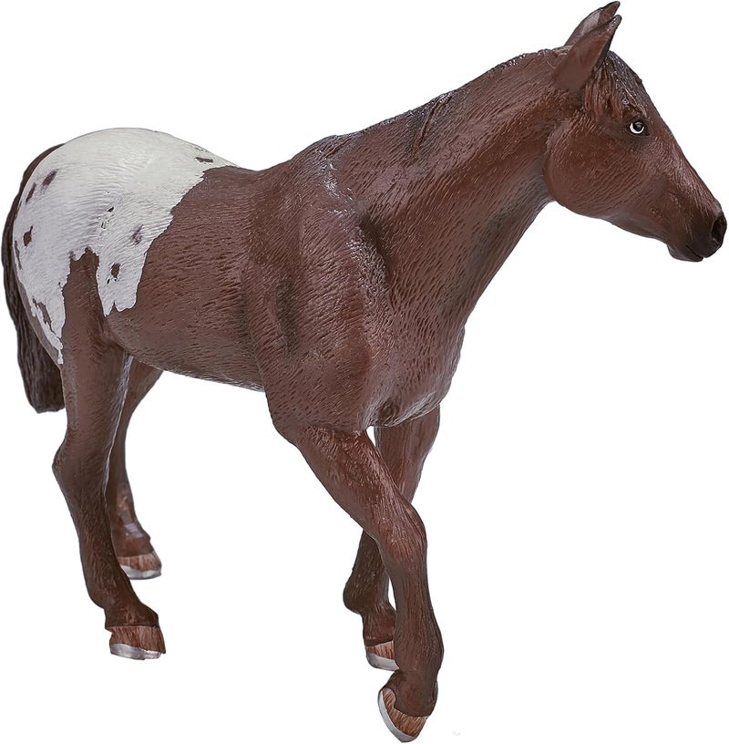 MOJO Appaloosa Stallion Chestnut Horse Farm Animal Model Toy Figure - Image 2